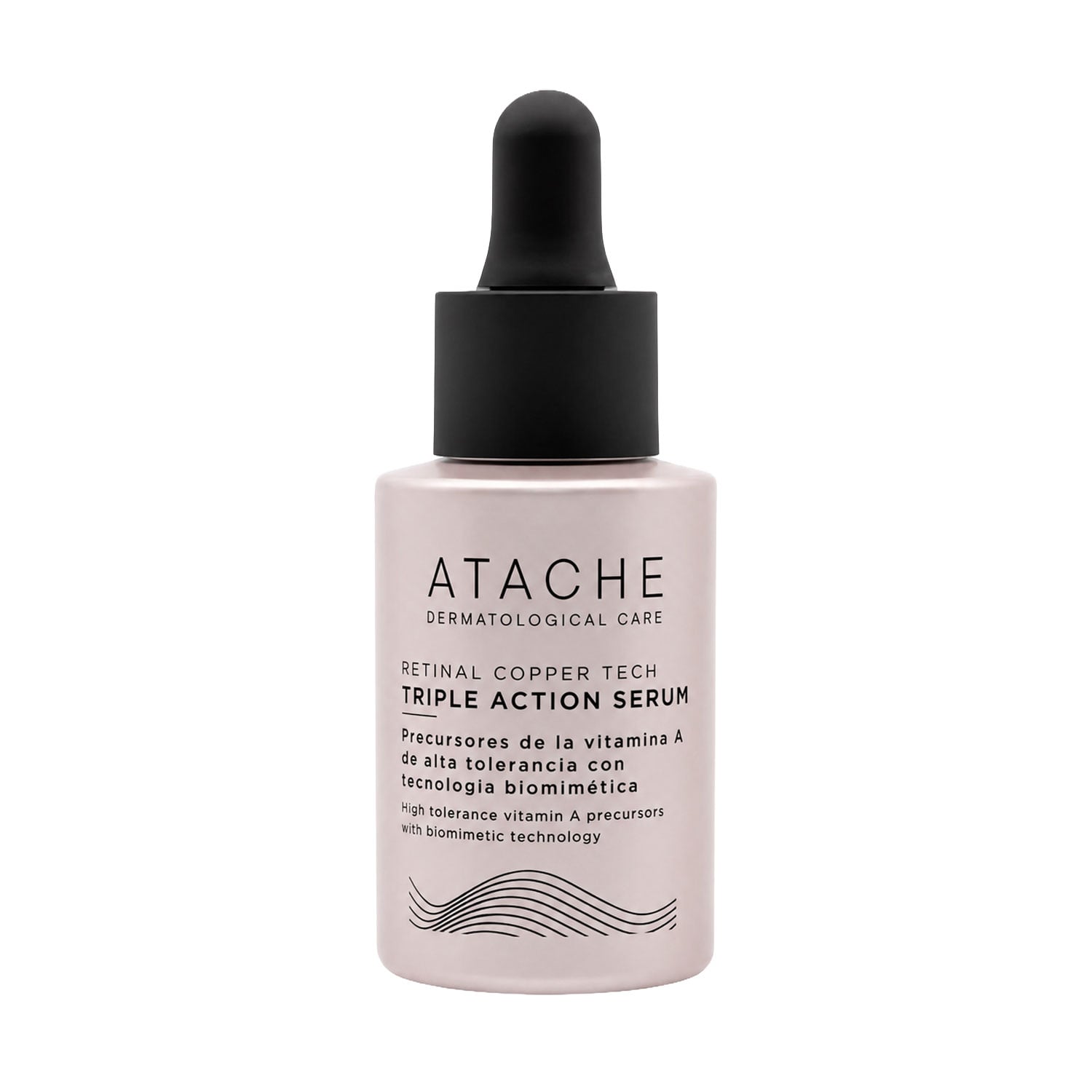 Нічна омолоджувальна сироватка для обличчя Atache Retinal Copper Tech Triple Action Serum з ретиналем та пептидами міді, 30 мл