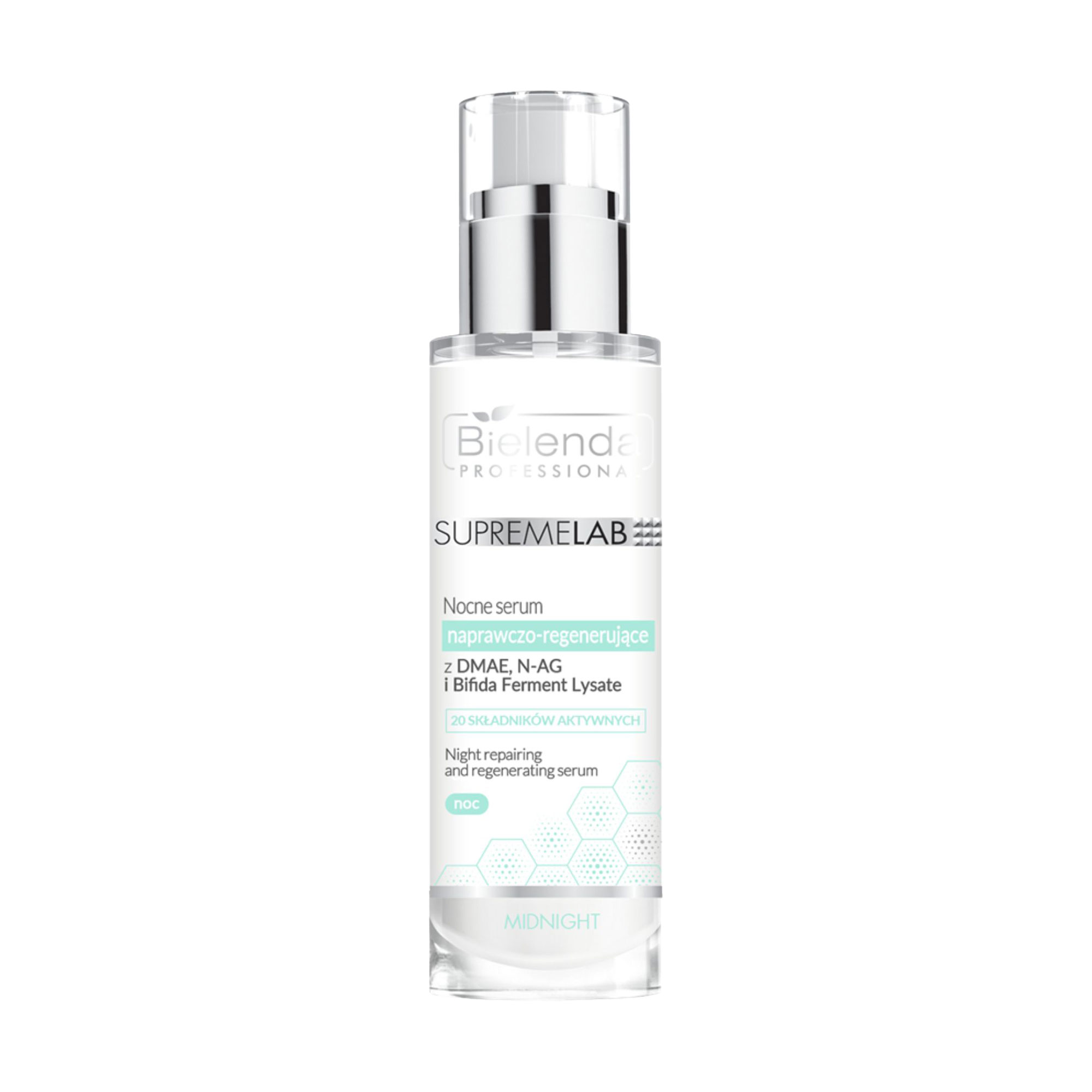 Нічна відновлювальна сироватка для обличчя Bielenda Professional Supremelab Midnight Night Repairing And Regenerating Serum, 30 мл
